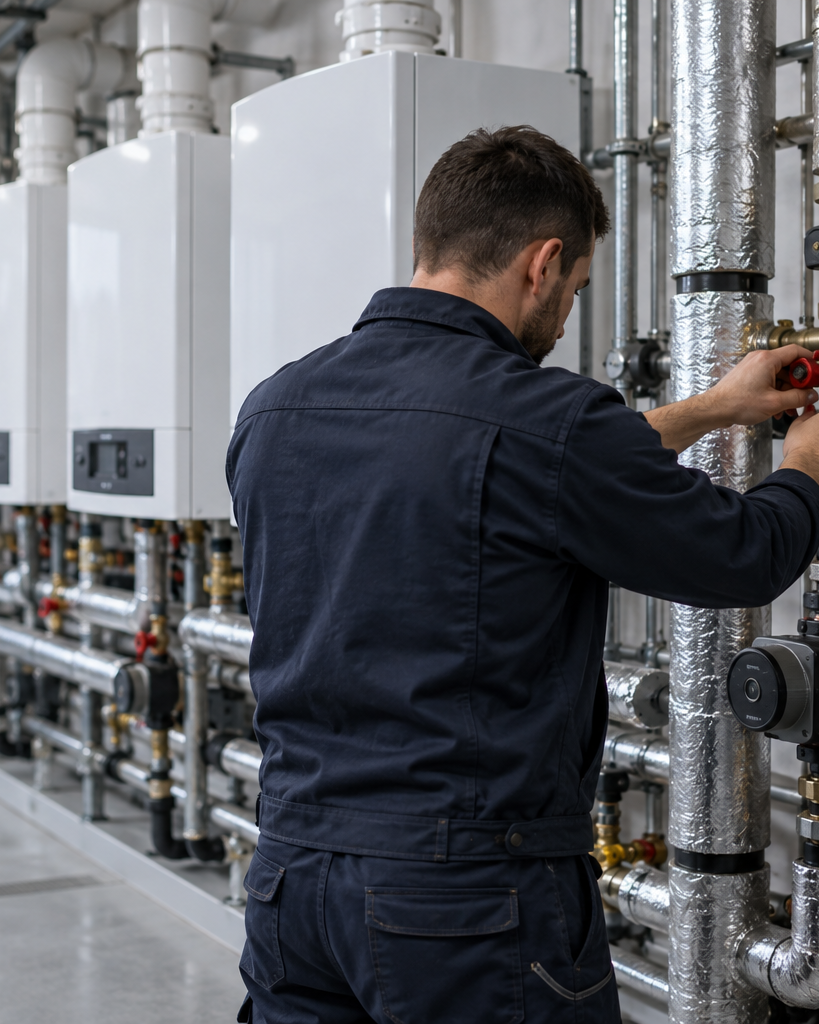 Technicien CVC en intervention